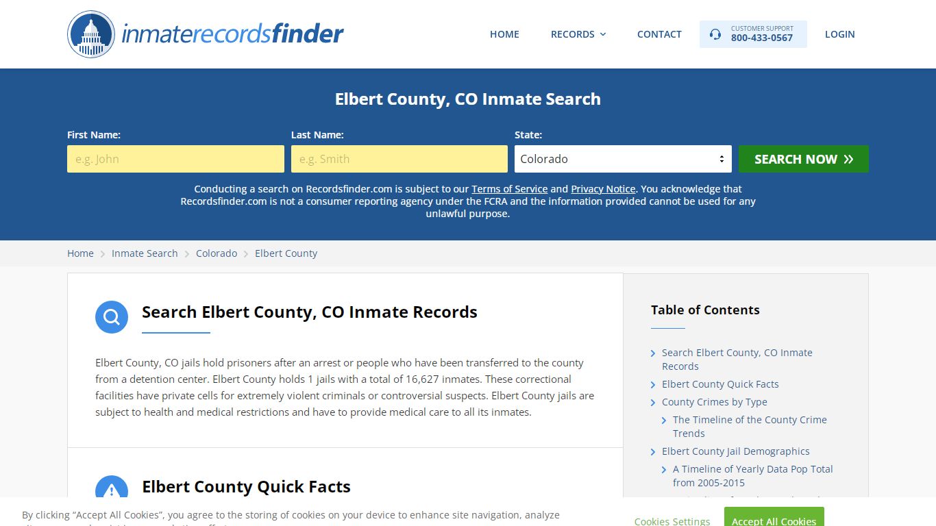 Elbert County, CO Inmate Lookup & Jail Records Online